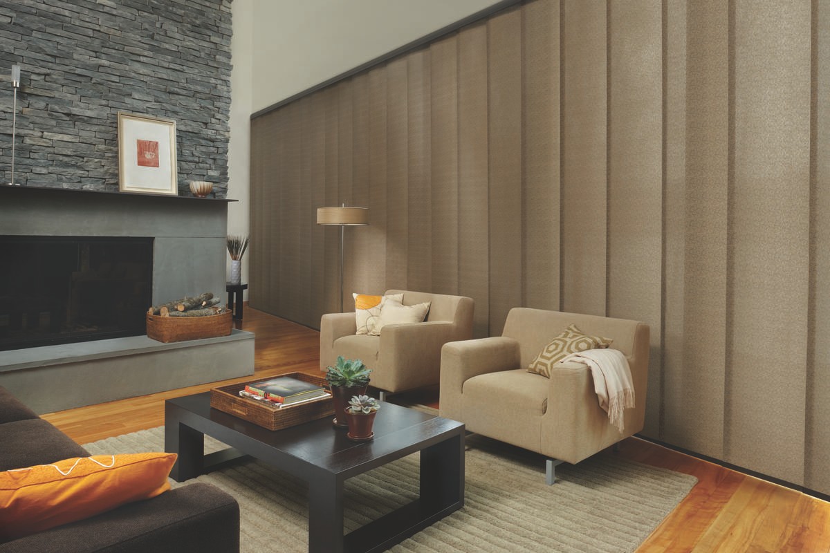 Custom Vertical Blinds for Homes near Ocean City, Maryland (MD) including Skyline Gliding Window Panels